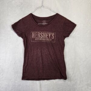 Hersheys Milk Chocolate Graphic T‎ Shirt Womens XX Large Burgundy Heathered TNT